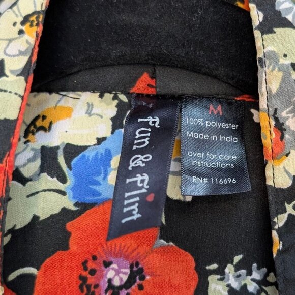 Fun & Flirt Floral Fringe Cover Top - Picture 7 of 7